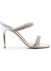 Stuart Weitzman Addison crystal-embellished mules