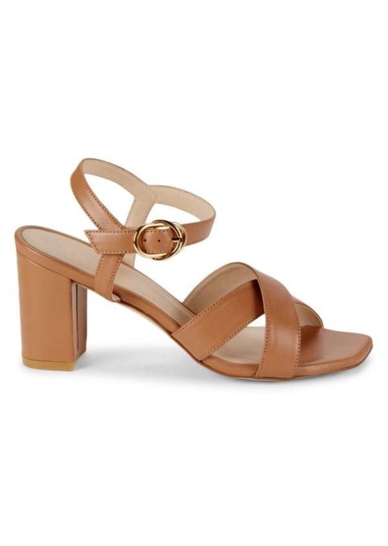 Stuart Weitzman Analeigh Leather Heel Sandals