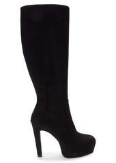 Stuart Weitzman Ave 130 Suede Platform Knee Boots