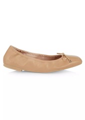 Stuart Weitzman Bardot Leather Ballet Flats