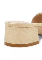 Stuart Weitzman Benni 35MM Raffia Sandals