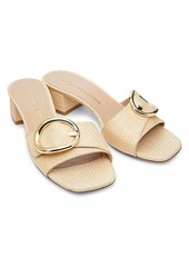 Stuart Weitzman Benni 35MM Raffia Sandals