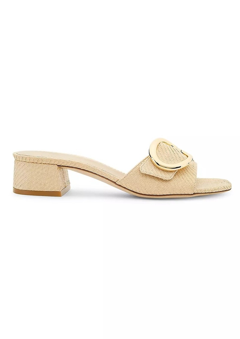 Stuart Weitzman Benni 35MM Raffia Sandals