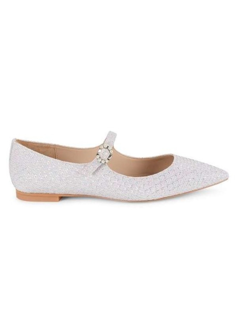 Stuart Weitzman Dazzle Glitter Mary Janes