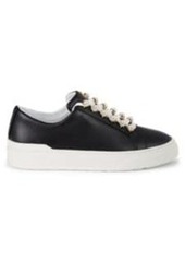 Stuart Weitzman Excelsa Faux Pearl-Embellished Leather Sneakers