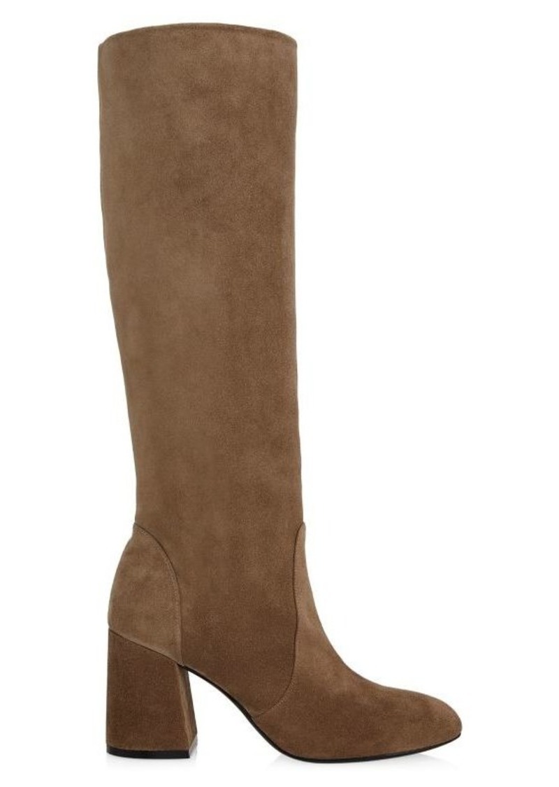 Stuart Weitzman Flareblock Suede Knee High Boots