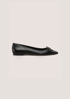 Stuart Weitzman Gabby Bow Pointed Flat The SW Outlet