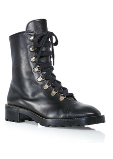Stuart Weitzman KOLBIE Womens Leather Lace Up Ankle Boots