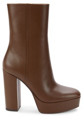 Stuart Weitzman Party Block Heel Platform Ankle Boots