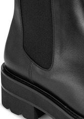 Stuart Weitzman Presley Lug-Sole Leather Chelsea Boots