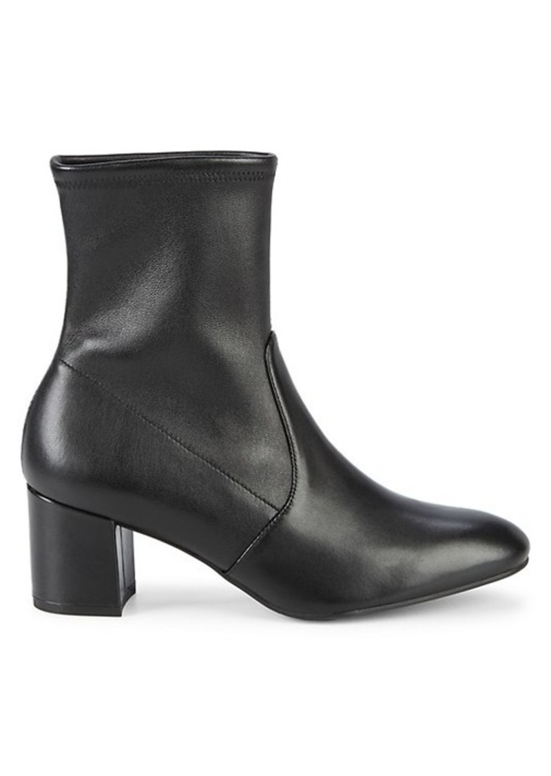 stuart weitzman siggy stretch leather booties