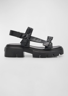 Stuart Weitzman Sofia Nolita Dual Bow Slingback Sandals
