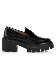 Stuart Weitzman Soho Leather Penny Loafers