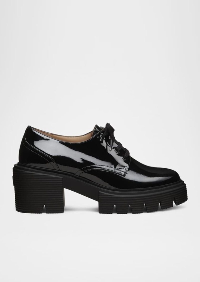 Stuart Weitzman Soho Patent Leather Derby Shoes