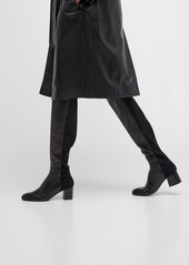 Stuart Weitzman Stretch Leather Over-The-Knee Boots