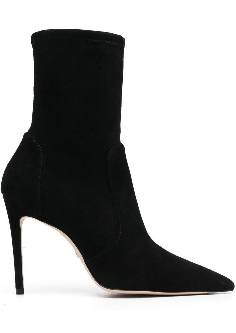 Stuart Weitzman Stuart 100mm stretch-design ankle boots