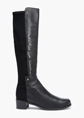 Stuart Weitzman - Mezzamezza City leather and neoprene knee boots - Black - EU 34.5
