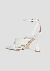 Stuart Weitzman - Playa knotted leather sandals - White - EU 36.5