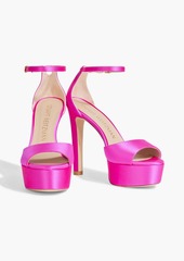 Stuart Weitzman - Satin platform sandals - Pink - EU 36.5