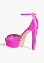 Stuart Weitzman - Satin platform sandals - Pink - EU 36.5