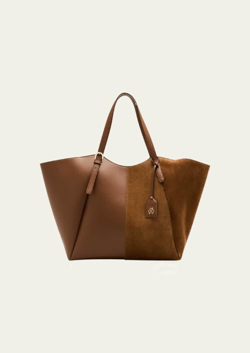 Stuart Weitzman 5050 Gogo Leather & Suede Tote Bag