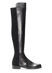 Stuart Weitzman 5050 Over-The-Knee Boots, Black Nappa Leather, Size: 7.5 Wide