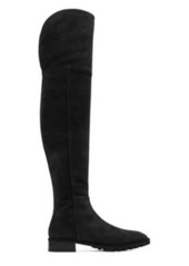 Stuart Weitzman Amber Over-The-Knee Boots, Black Sport Suede, Size: 6.5 Medium