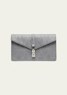 Stuart Weitzman Milan Envelope Crystal Clutch Bag