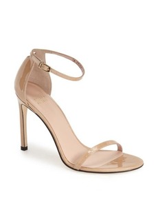 Stuart Weitzman Nudistsong Ankle Strap Sandal in Adobe Aniline at Nordstrom