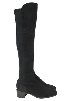 Stuart Weitzman Tia Over-The-Knee Boots in Black Suede