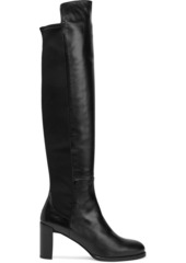 Stuart Weitzman - Lowjack leather and neoprene over-the-knee boots - Black - US 4