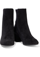Stuart Weitzman Woman Marysol Suede And Neoprene Ankle Boots Black