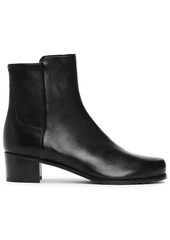 Stuart Weitzman Woman Easyon Reserve Paneled Leather Ankle Boots Black
