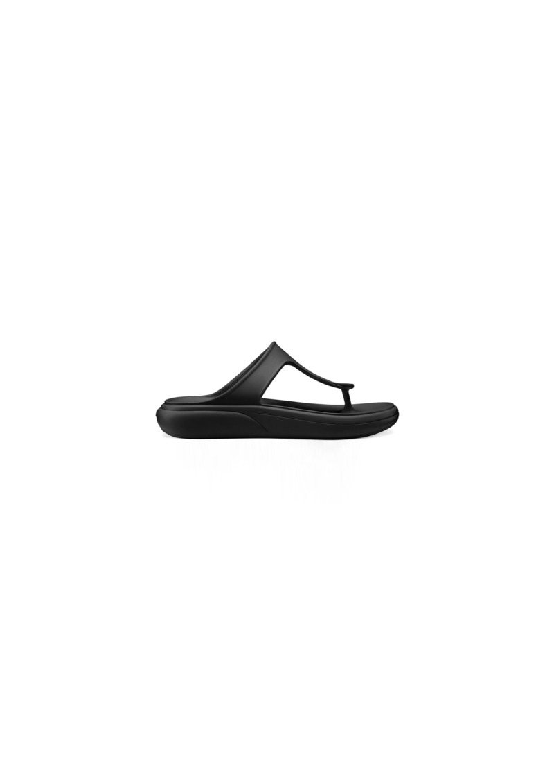 Stuart Weitzman Stuflex T-Strap Slide Sandal Flat Sandals
