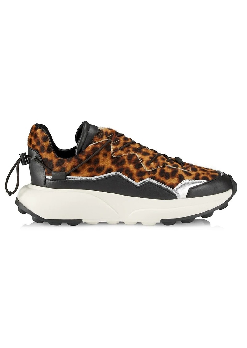 Stuart Weitzman SW 1 Leopard-Print Sneakers