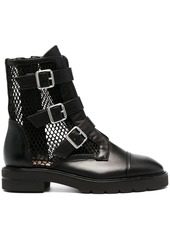 Stuart Weitzman zip-up leather boots