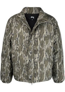 Stussy camouflage-print padded jacket