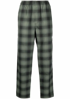Stussy check print trousers