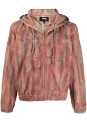 Stussy Dyed zip-up cotton hoodie