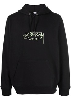 Stussy logo-print pullover hoodie