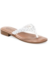 Style&co. Brandiie Womens Faux Leather Flip-Flop Thong Sandals