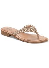 Style&co. Brandiie Womens Faux Leather Flip-Flop Thong Sandals