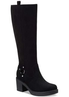 Style&co. Brettaa Womens Faux Suede Round Toe Knee-High Boots