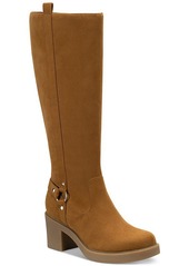 Style&co. Brettaa Womens Faux Suede Round Toe Knee-High Boots