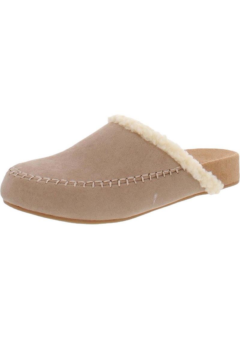 Style&co. Brooklynn Womens Faux Fur Lined Moc Toe Slide Slippers