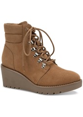 Style&co. Carmenn Womens Faux Suede Lace-Up Wedge Boots