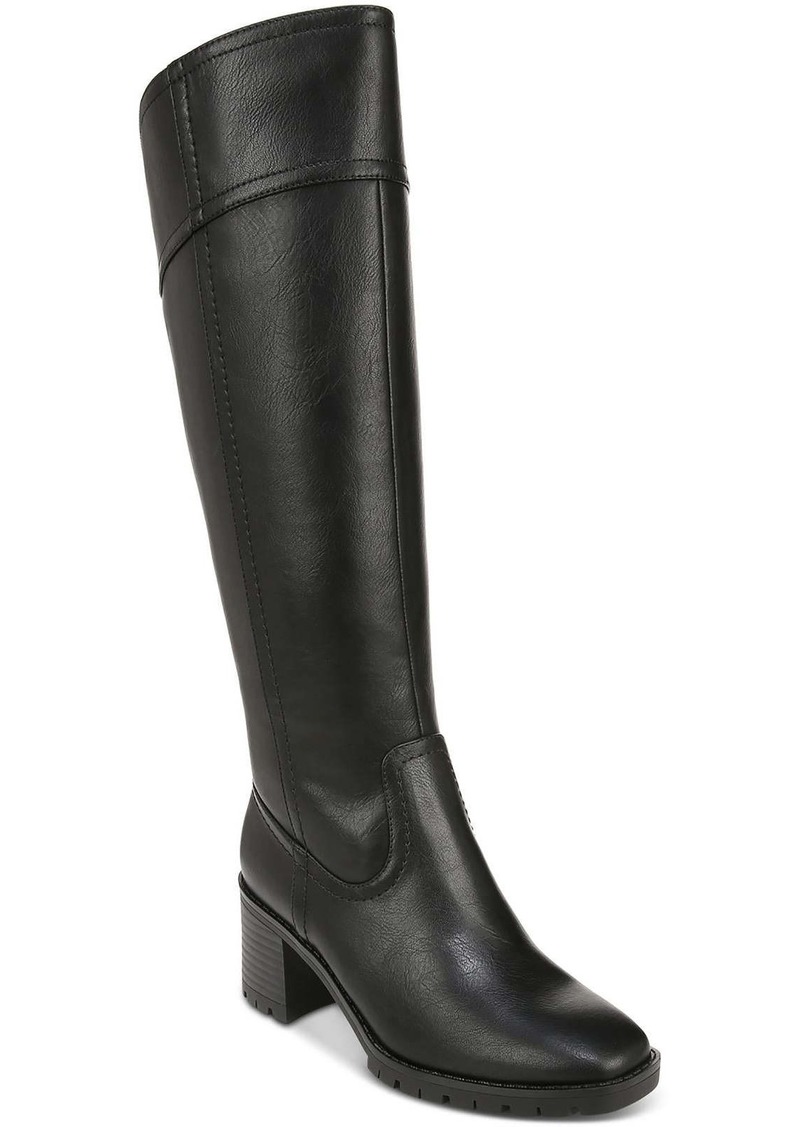 Style&co. Colett Womens Faux Leather Square Toe Knee-High Boots