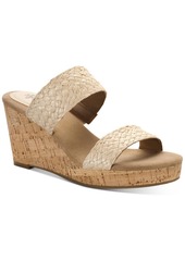 Style&co. Daliaa Womens Faux Leather Woven Wedge Sandals