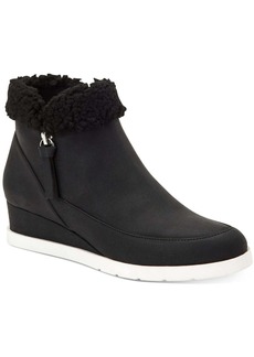 Style&co. Danniee Womens Faux Leather Ankle Boots Wedge Boots