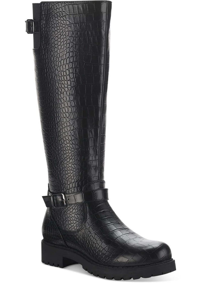 Style&co. Elenorr Womens Snake Skin Faux Leather Knee-High Boots